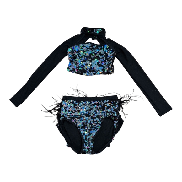 Weissman Black Sequin Performance Costume - Picture 2 of 5